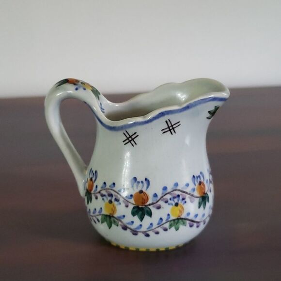 Small Vintage Decorative Porcelain Pitcher - Picture 2 of 6